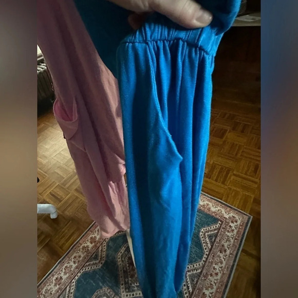 Unbranded NWOT Blue elastic waist jogger leg jumpsuit 2XL, 25 pit to pit - Picture 6 of 6